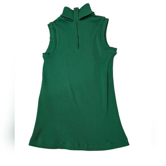 Women's 70s Vintage 3 Piece Polyester Green & White Checkered Leisure Suit Set - Picture 5 of 13